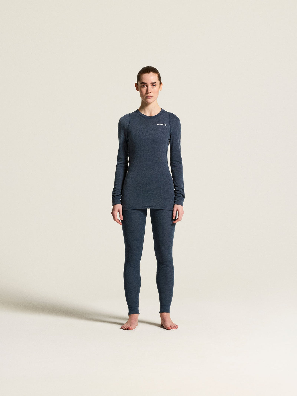 Craft CORE Wool Merino Set Damen in Blau meliert, Detailansicht