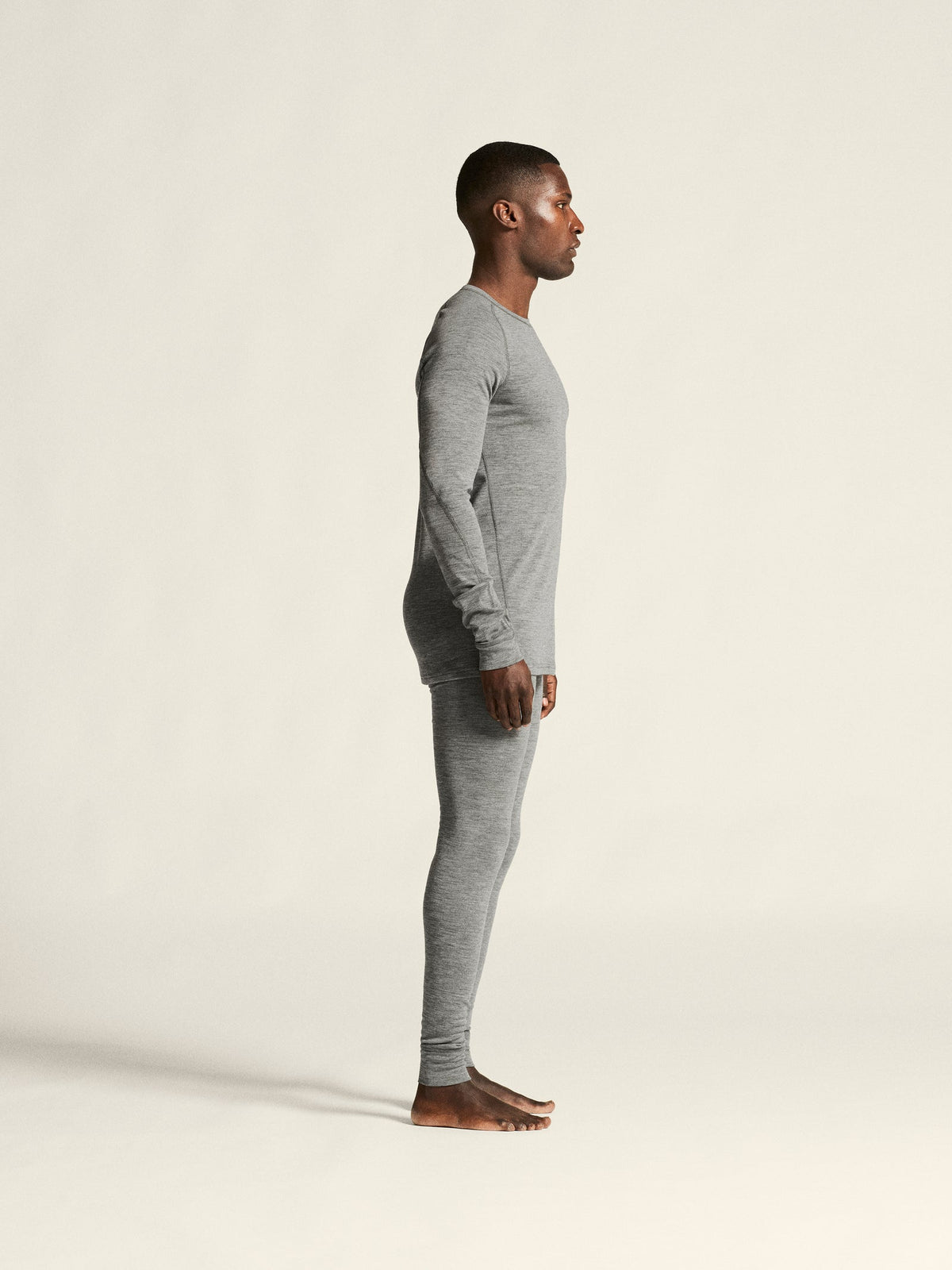 Craft CORE Wool Merino Set Herren in Dunkelgrau meliert, Detailansicht