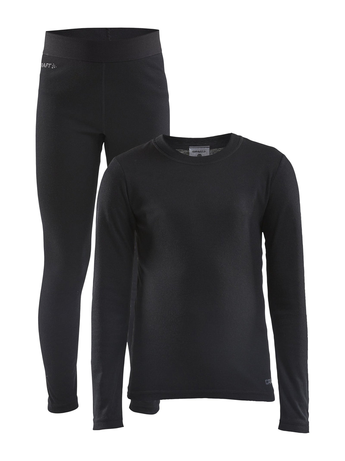 Craft CORE Warm Baselayer Set J in Schwarz, Vorderansicht