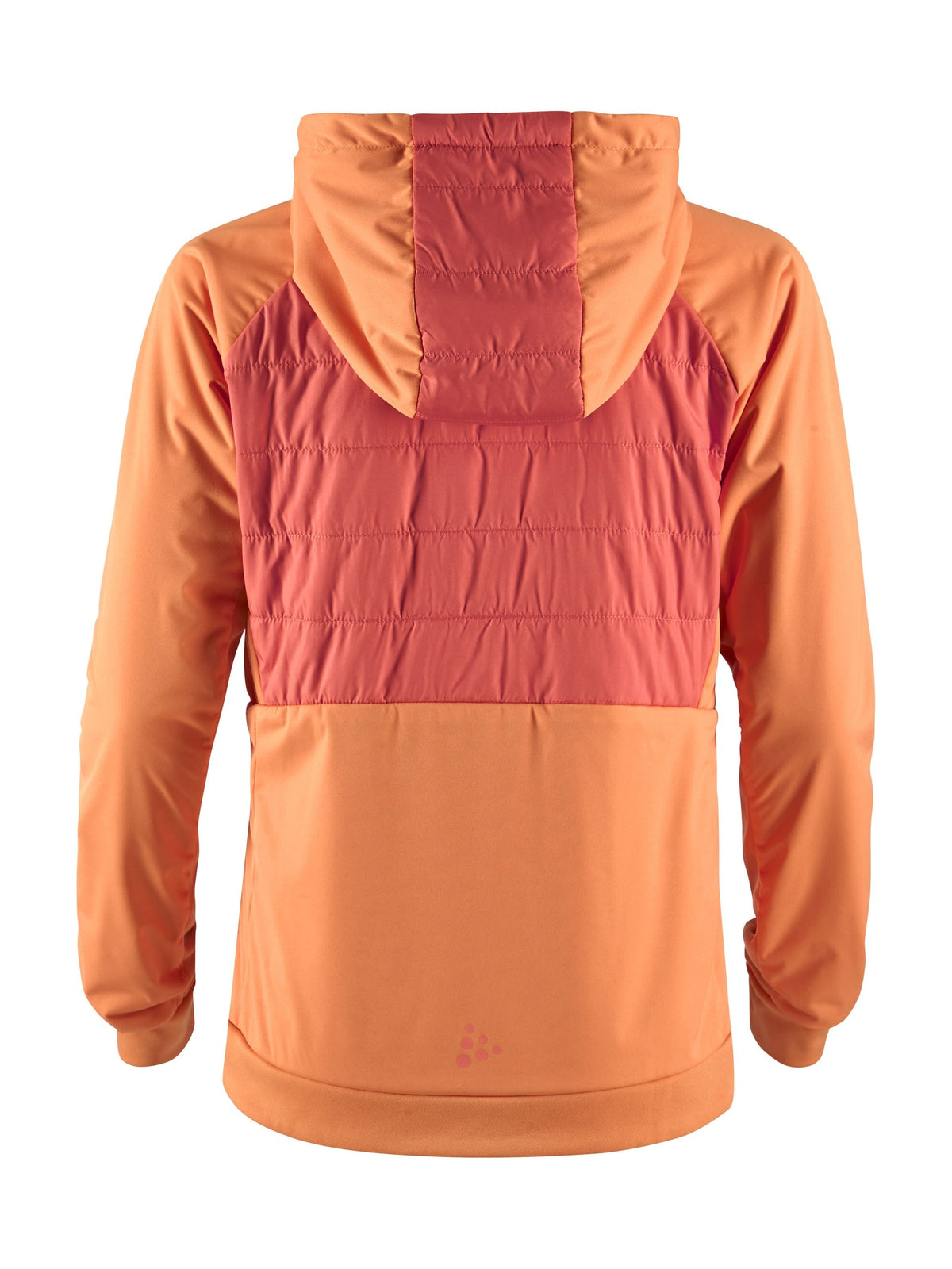 Craft ADV Thermal XC Hood Jacket Junior in Orange, Rückansicht