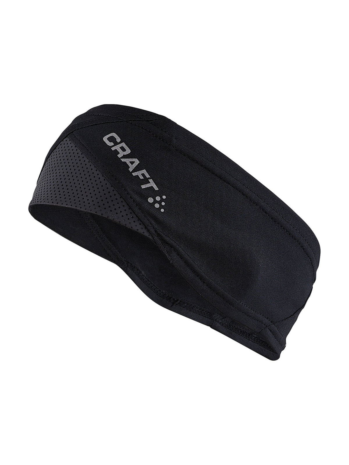 Craft ADV Lumen Fleece Headband in Schwarz, Vorderansicht