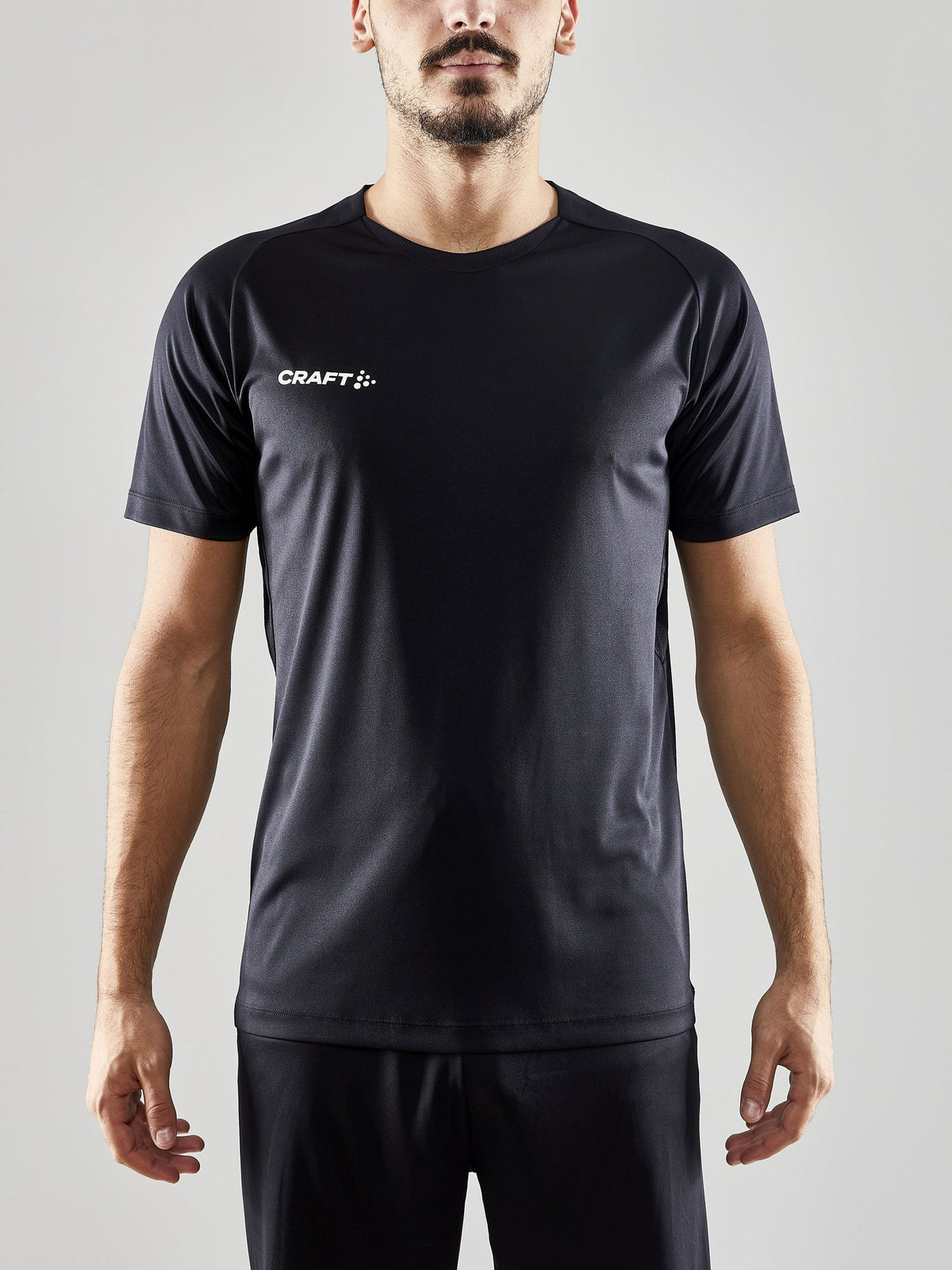 Craft Evolve Tee Herren in Schwarz, Detailansicht