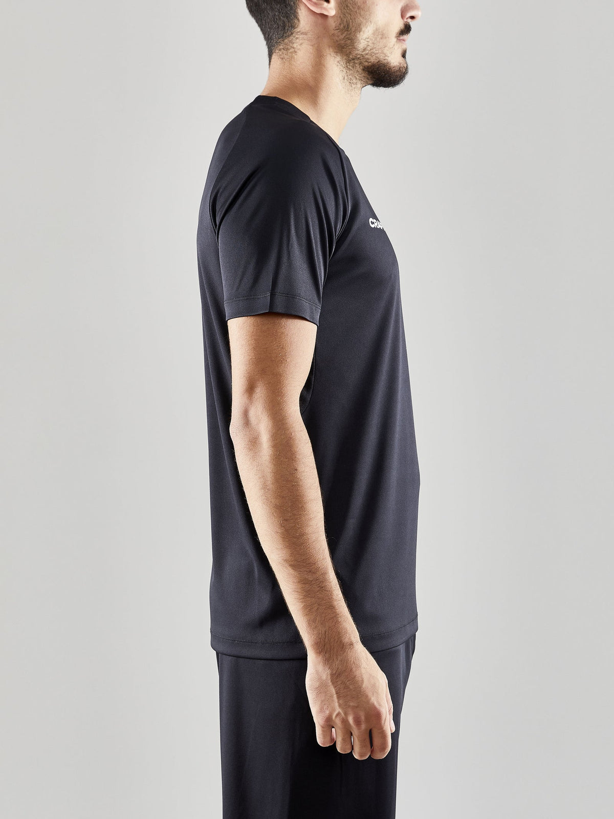 Craft Evolve Tee Herren in Schwarz, Detailansicht