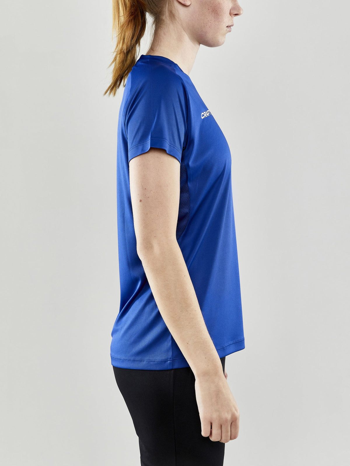 Craft Evolve Tee Damen in Kobaltblau, Detailansicht