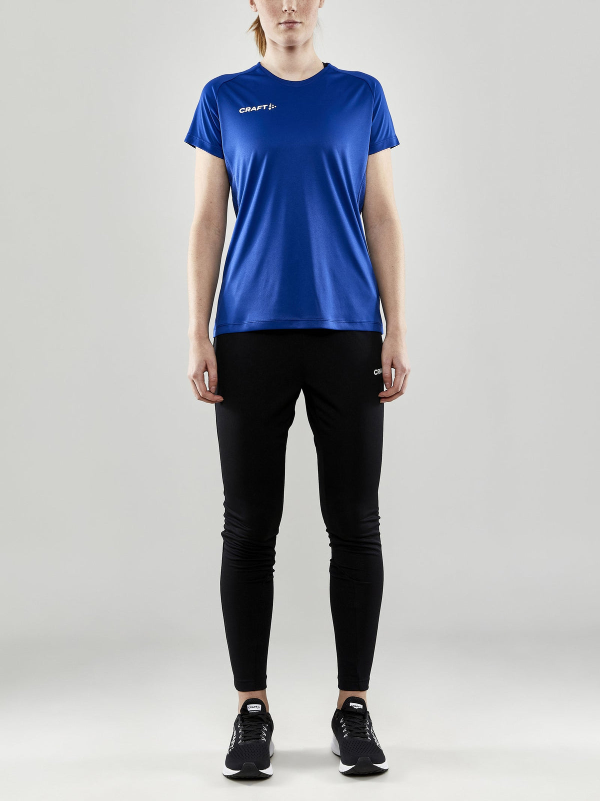 Craft Evolve Tee Damen in Kobaltblau, Detailansicht