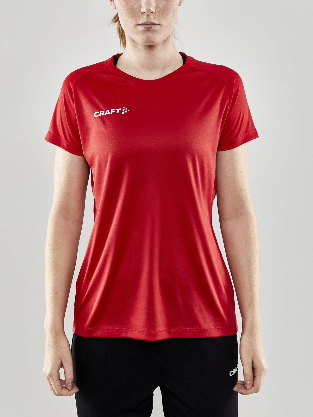 Craft Evolve Tee Damen in Rot, Detailansicht
