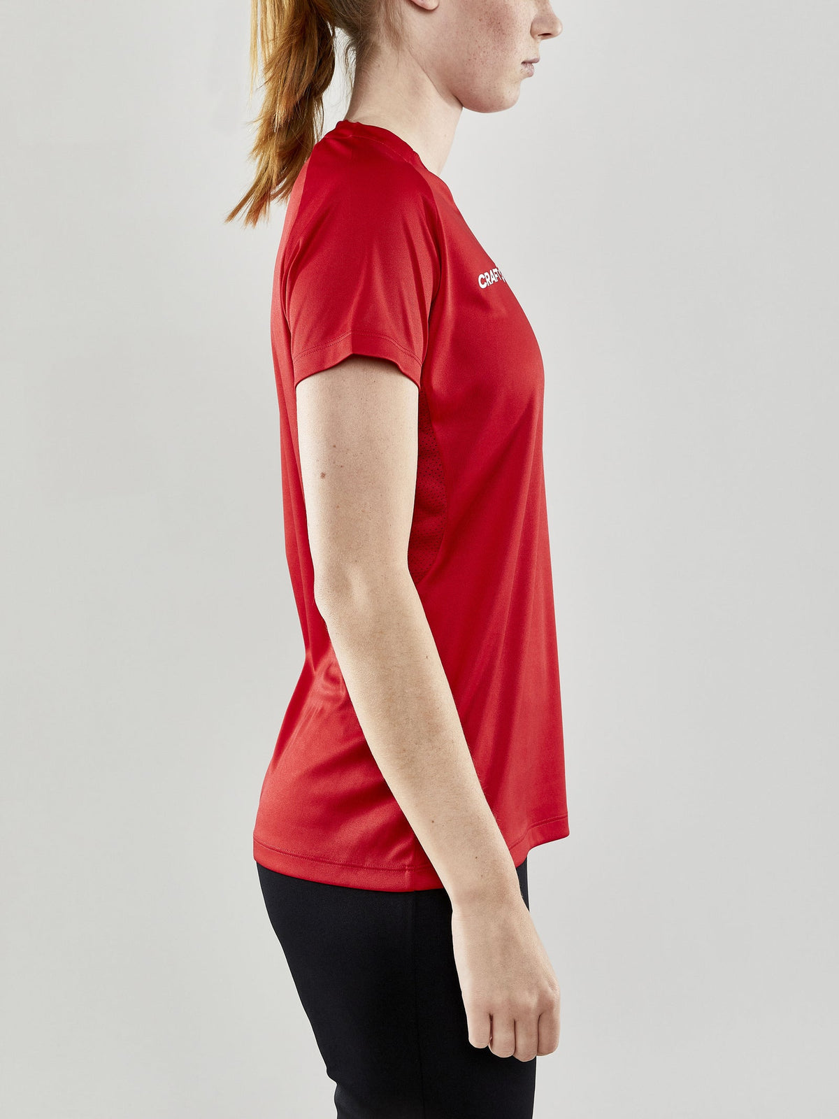 Craft Evolve Tee Damen in Rot, Detailansicht
