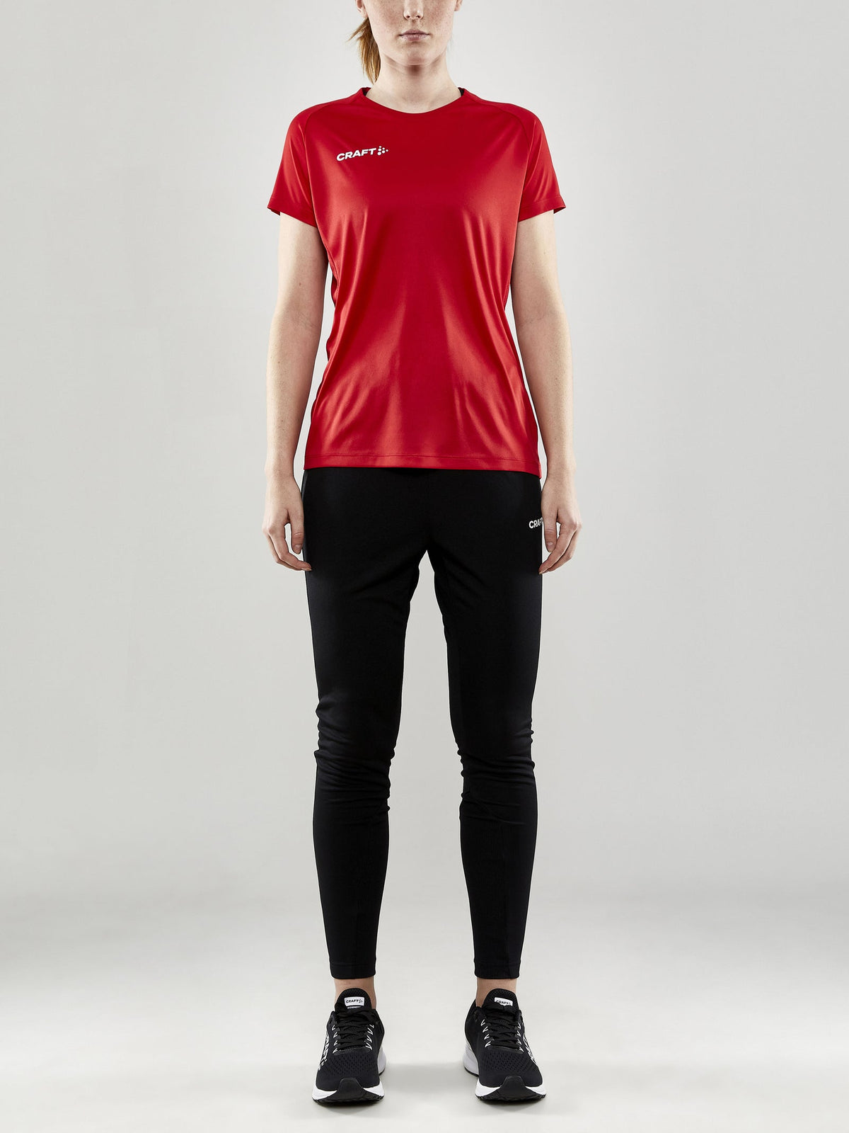 Craft Evolve Tee Damen in Rot, Detailansicht