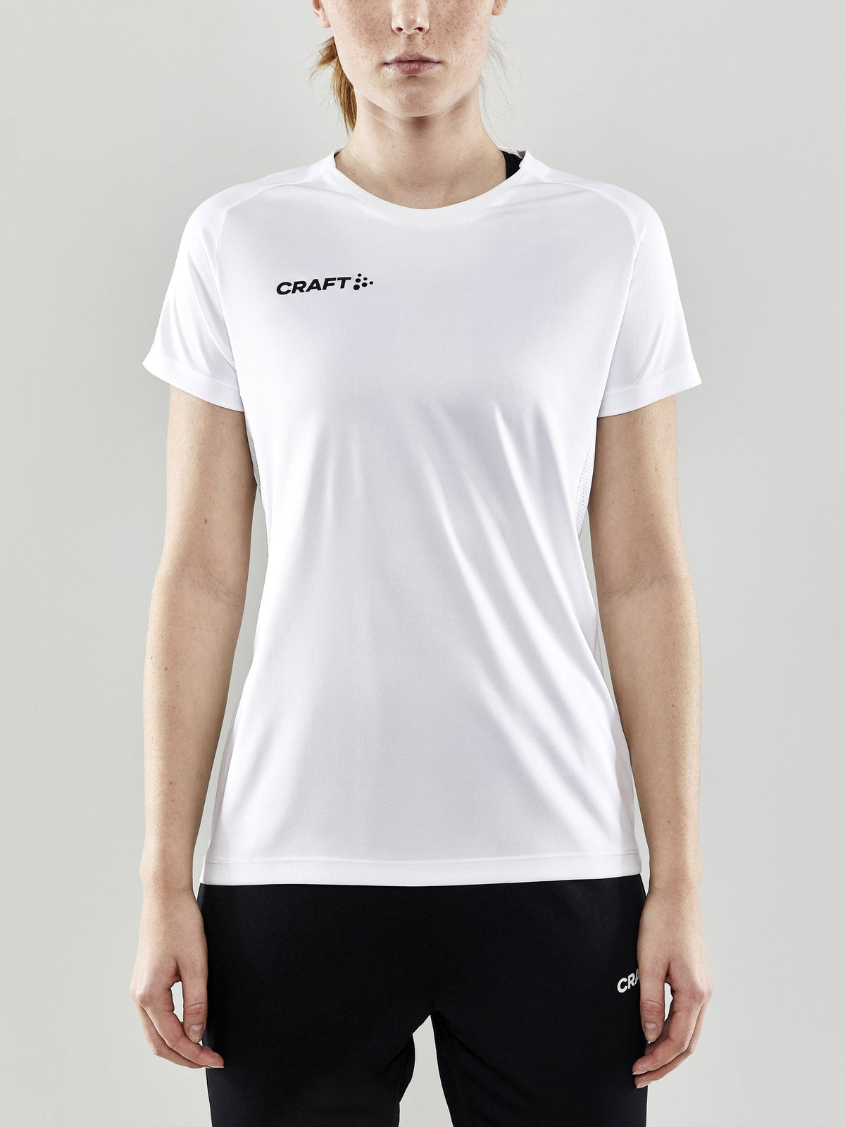 Craft Evolve Tee Damen in Weiss, Detailansicht