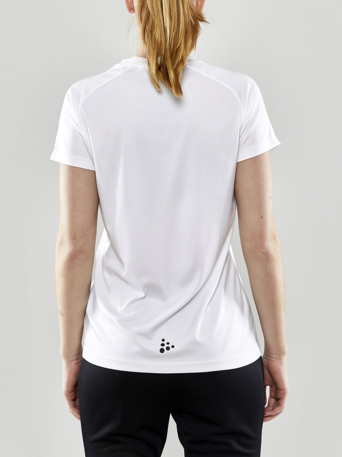 Craft Evolve Tee Damen in Weiss, Detailansicht
