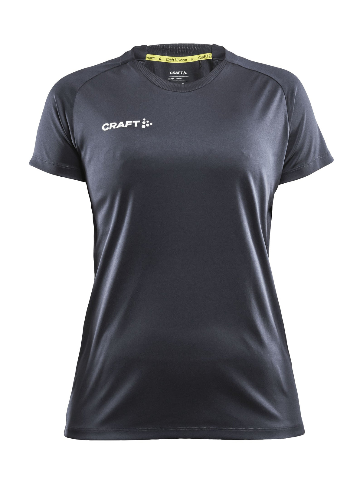 Craft Evolve Tee Damen in Dunkelgrau, Vorderansicht