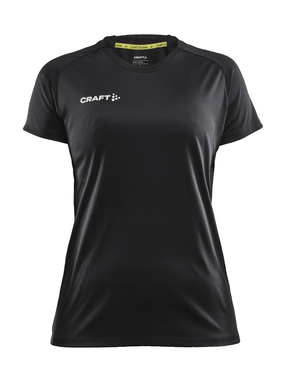 Craft Evolve Tee Damen in Schwarz, Vorderansicht