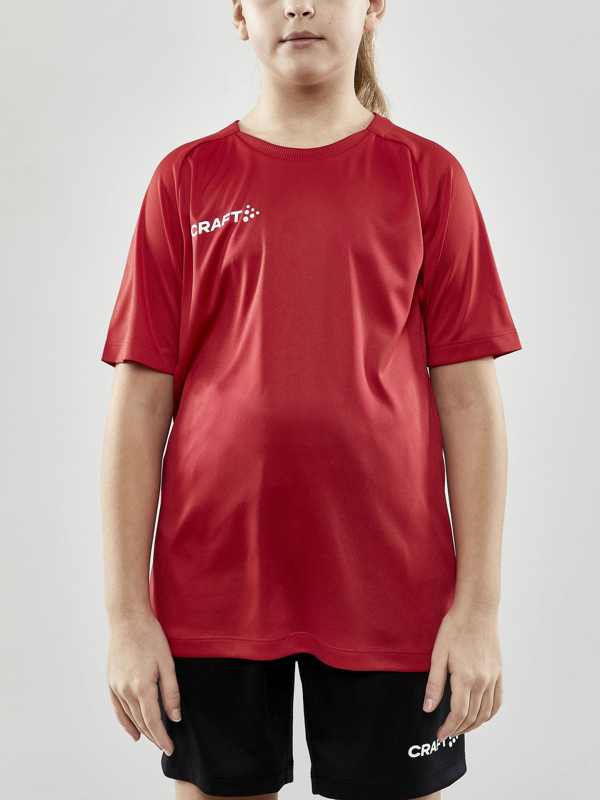 Craft Evolve Tee Junior in Rot, Detailansicht