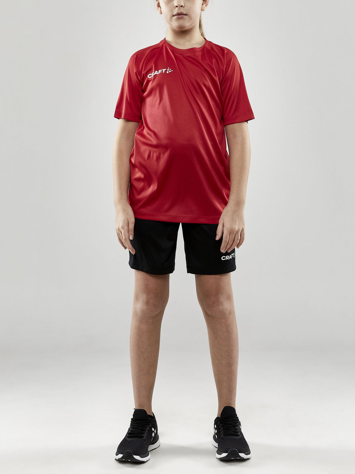 Craft Evolve Tee Junior in Rot, Detailansicht