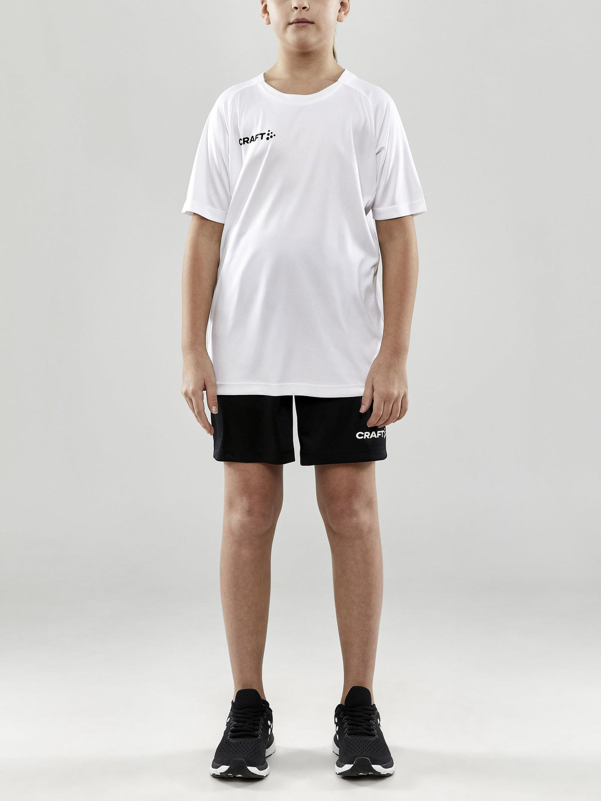 Craft Evolve Tee Junior in Weiss, Detailansicht