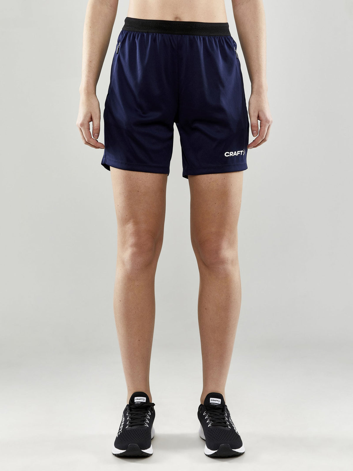 Craft Evolve Zip Pocket Shorts Damen in Navy, Detailansicht