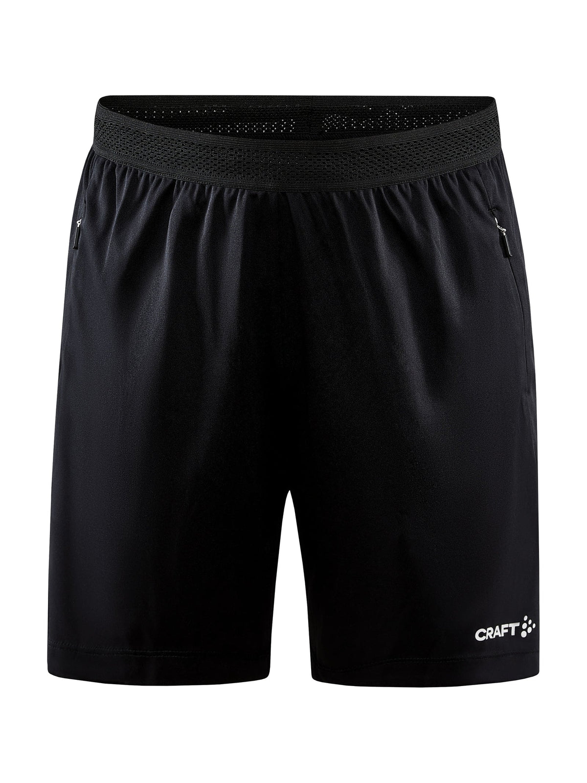 Craft Evolve Zip Pocket Shorts Damen in Schwarz, Vorderansicht
