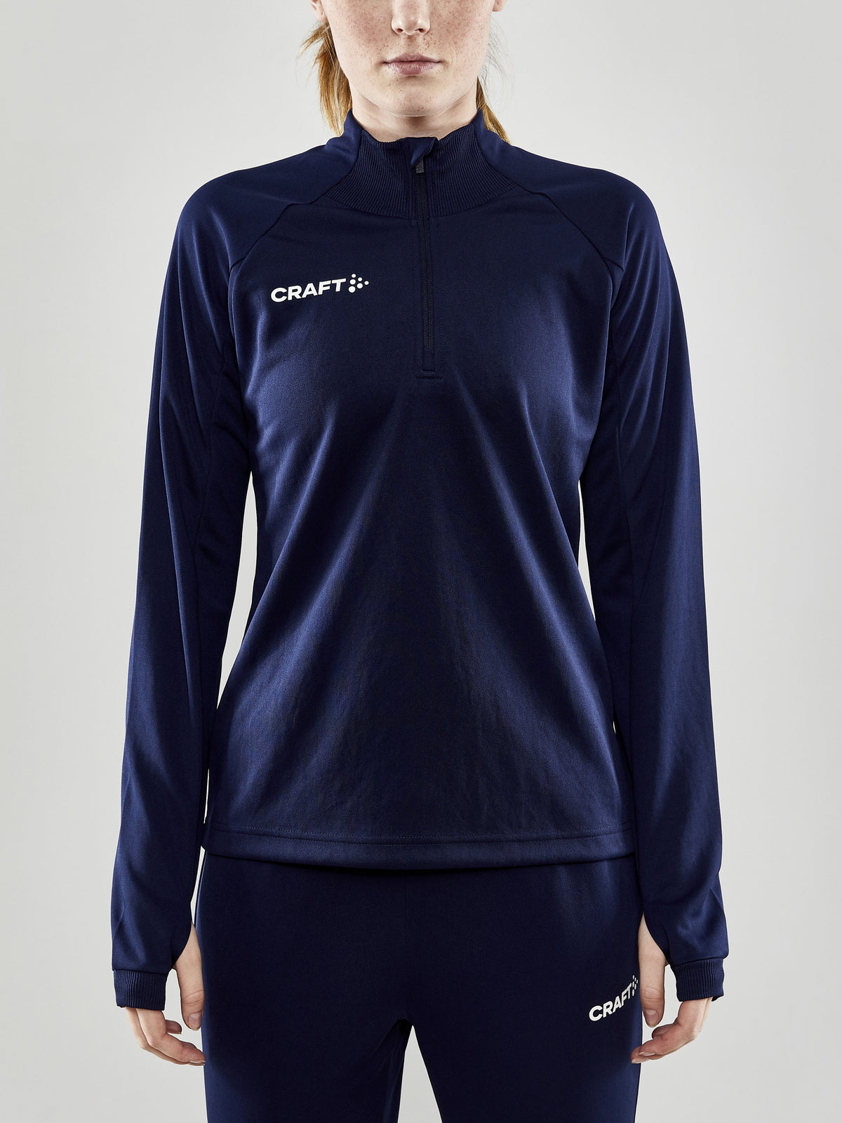 Craft Evolve Halfzip Damen in Navy, Detailansicht