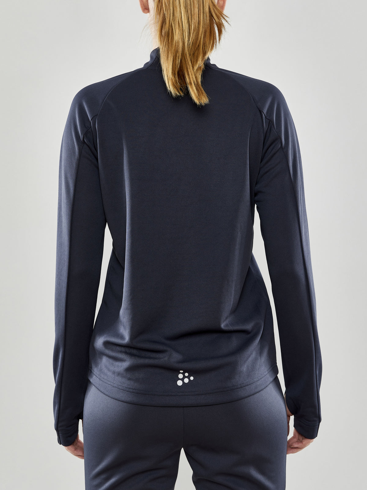 Craft Evolve Halfzip Damen in Dunkelgrau, Detailansicht