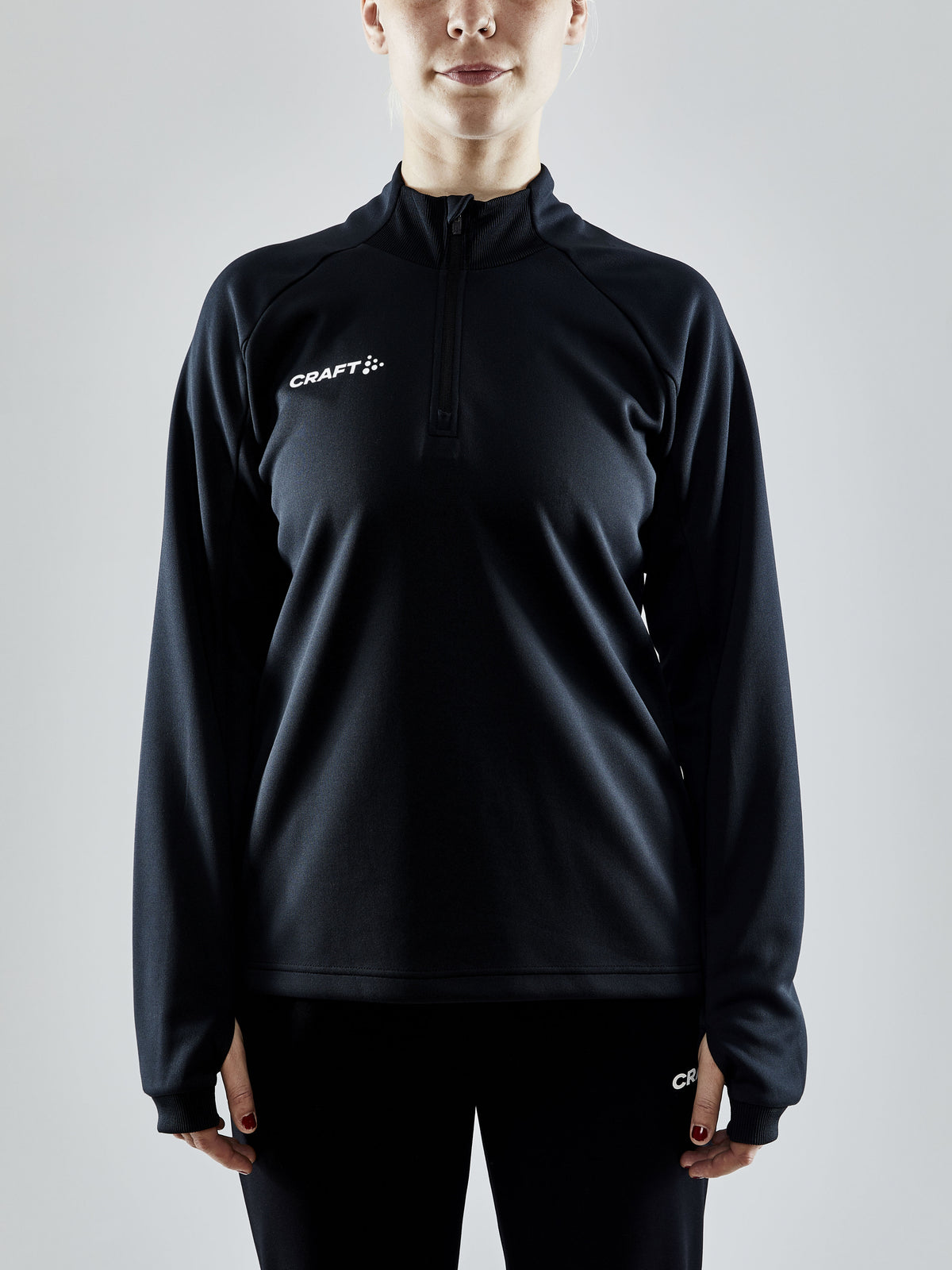 Craft Evolve Halfzip Damen in Schwarz, Detailansicht