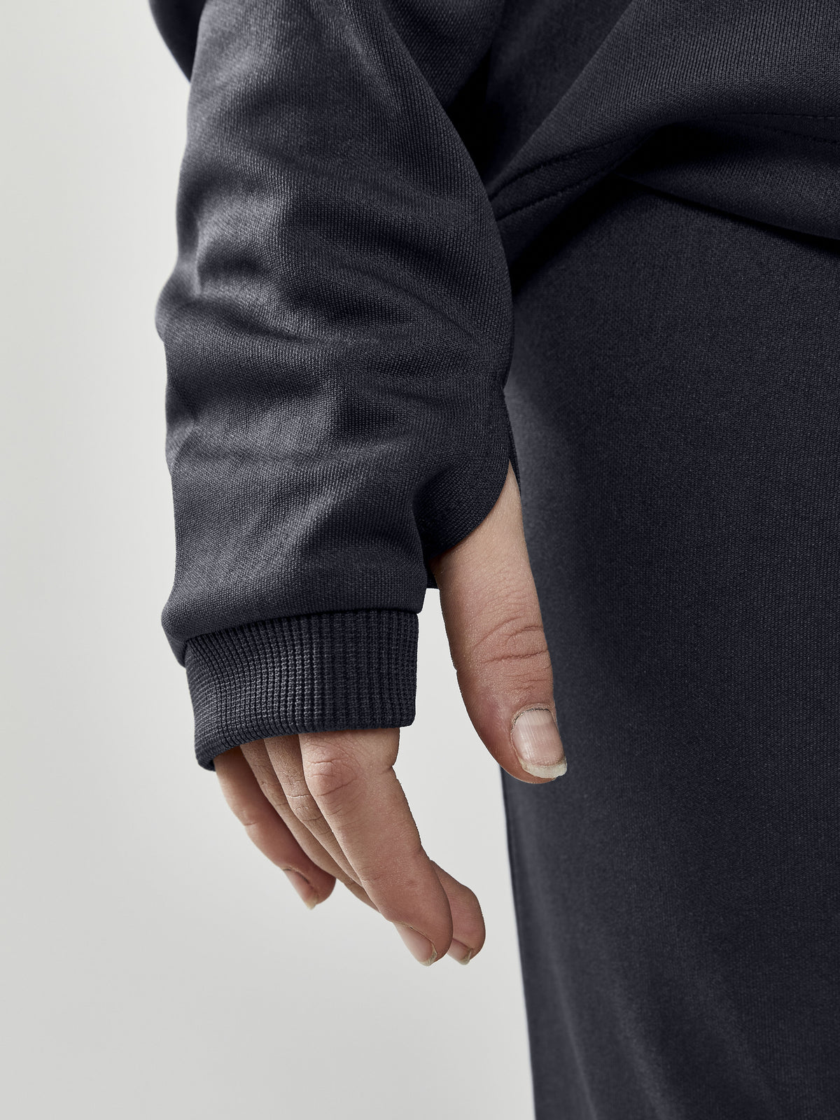 Craft Evolve Halfzip Junior in Dunkelgrau, Detailansicht