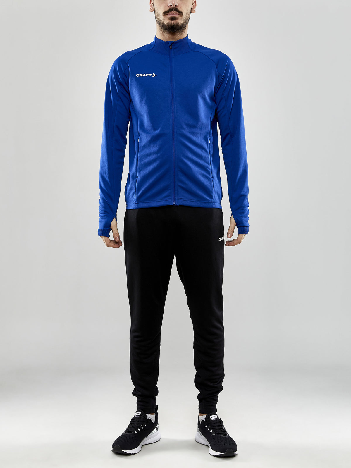 Craft Evolve Full Zip Herren in Kobaltblau, Detailansicht