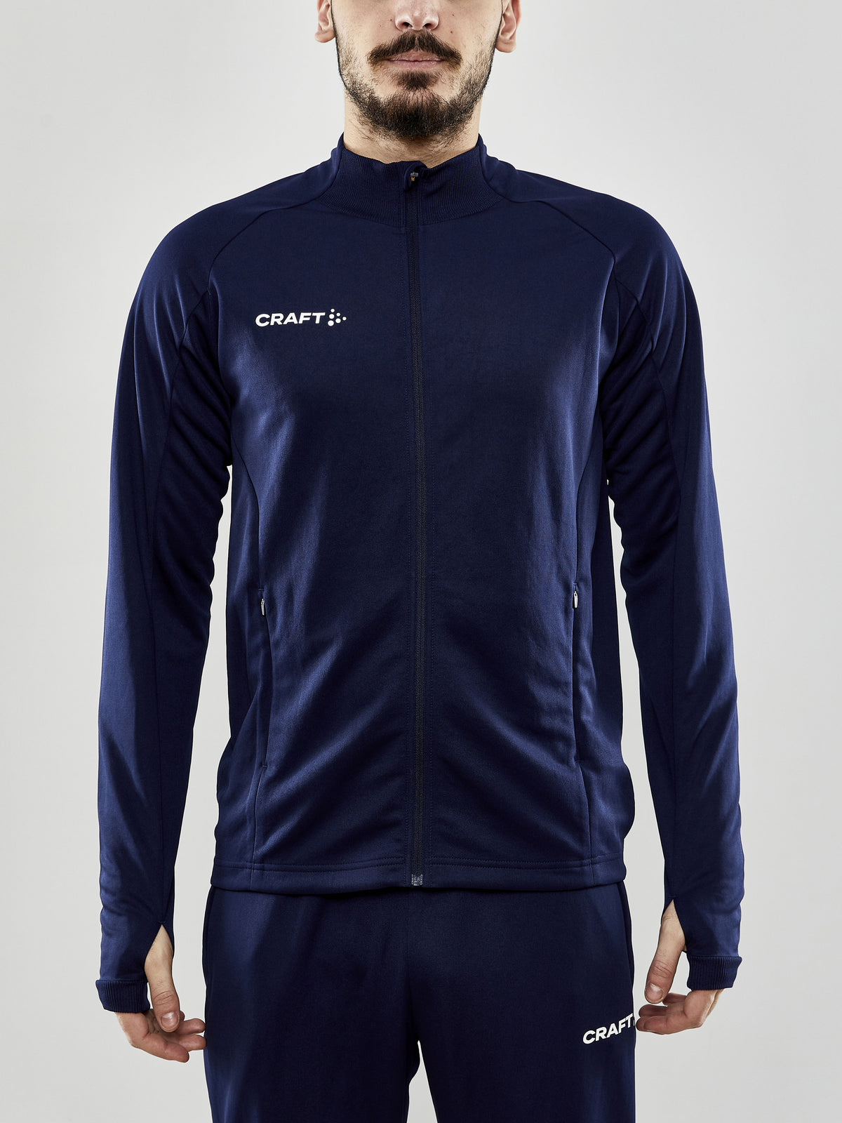 Craft Evolve Full Zip Herren in Navy, Detailansicht