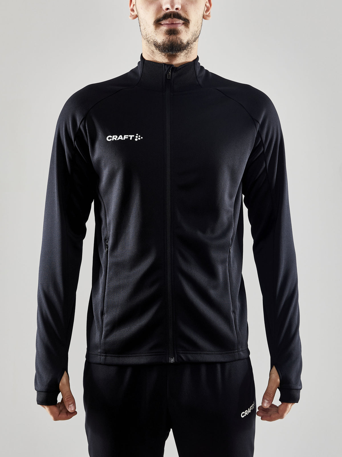 Craft Evolve Full Zip Herren in Schwarz, Detailansicht