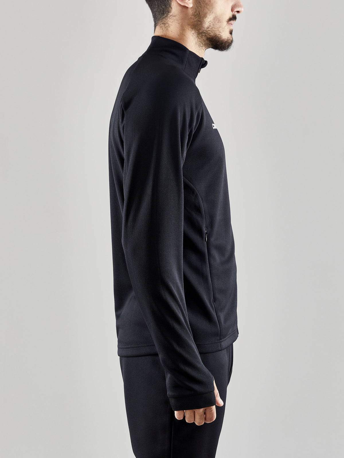 Craft Evolve Full Zip Herren in Schwarz, Detailansicht