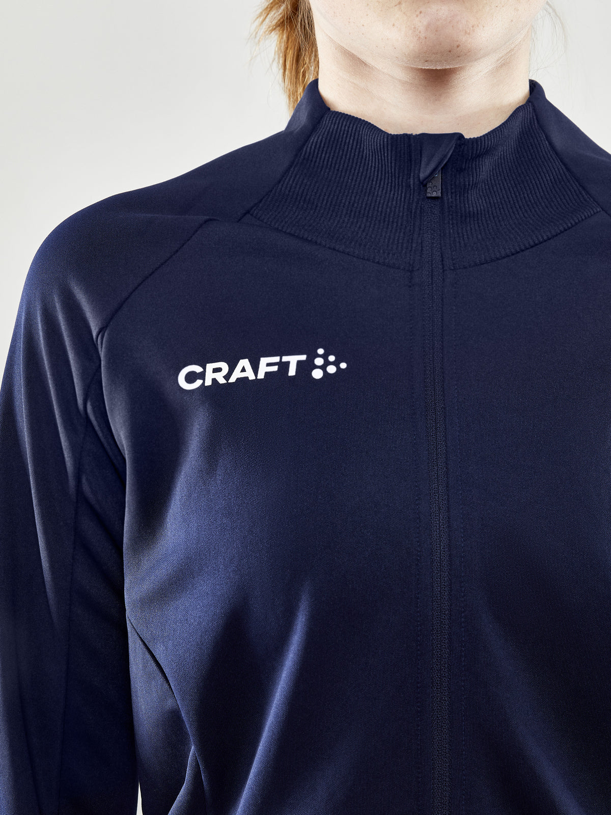Craft Evolve Full Zip Damen in Navy, Detailansicht