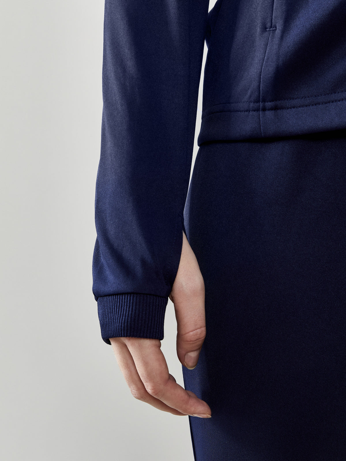 Craft Evolve Full Zip Damen in Navy, Detailansicht