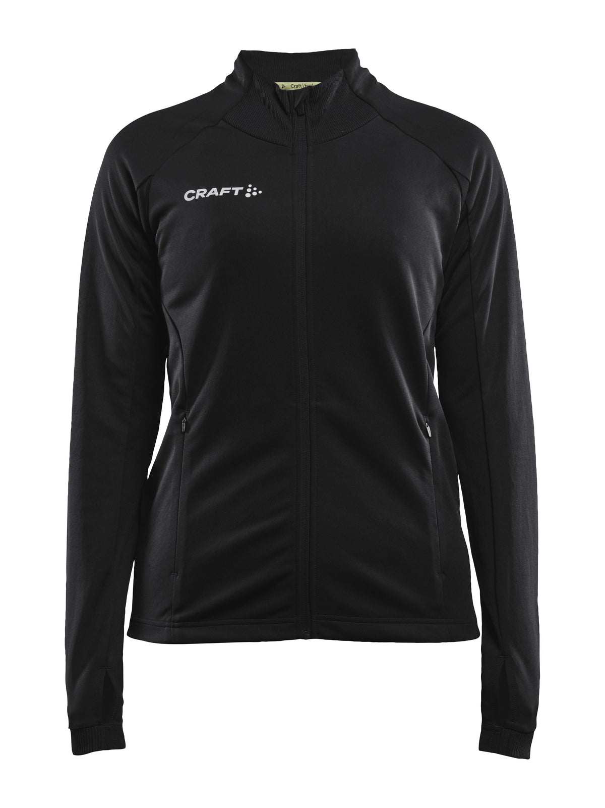 Craft Evolve Full Zip Damen in Schwarz, Vorderansicht