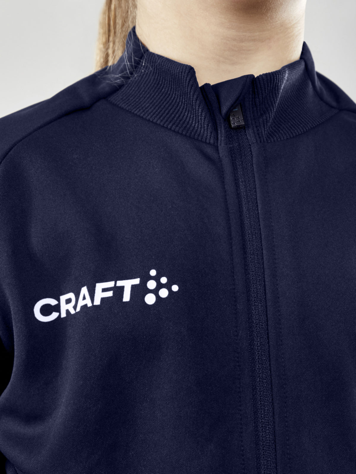 Craft Evolve Full Zip Junior in Navy, Detailansicht