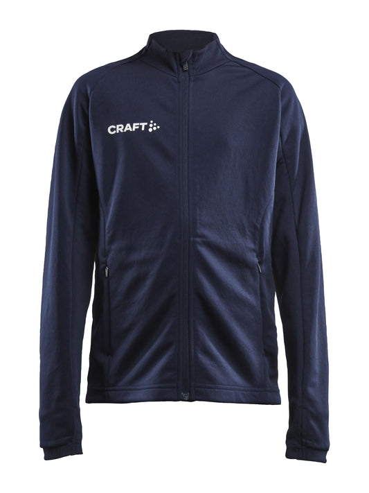 Craft Evolve Full Zip Junior in Navy, Vorderansicht