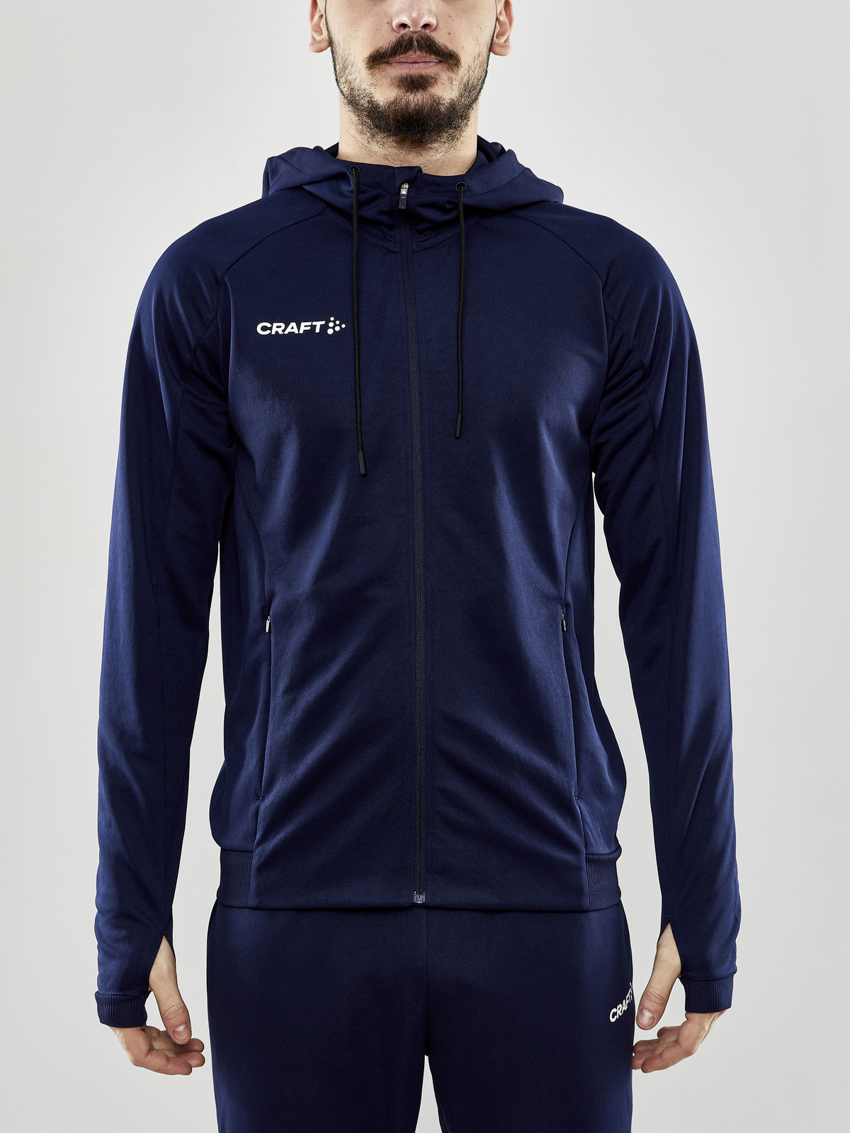 Craft Evolve Hood Jacket Herren in Navy, Detailansicht