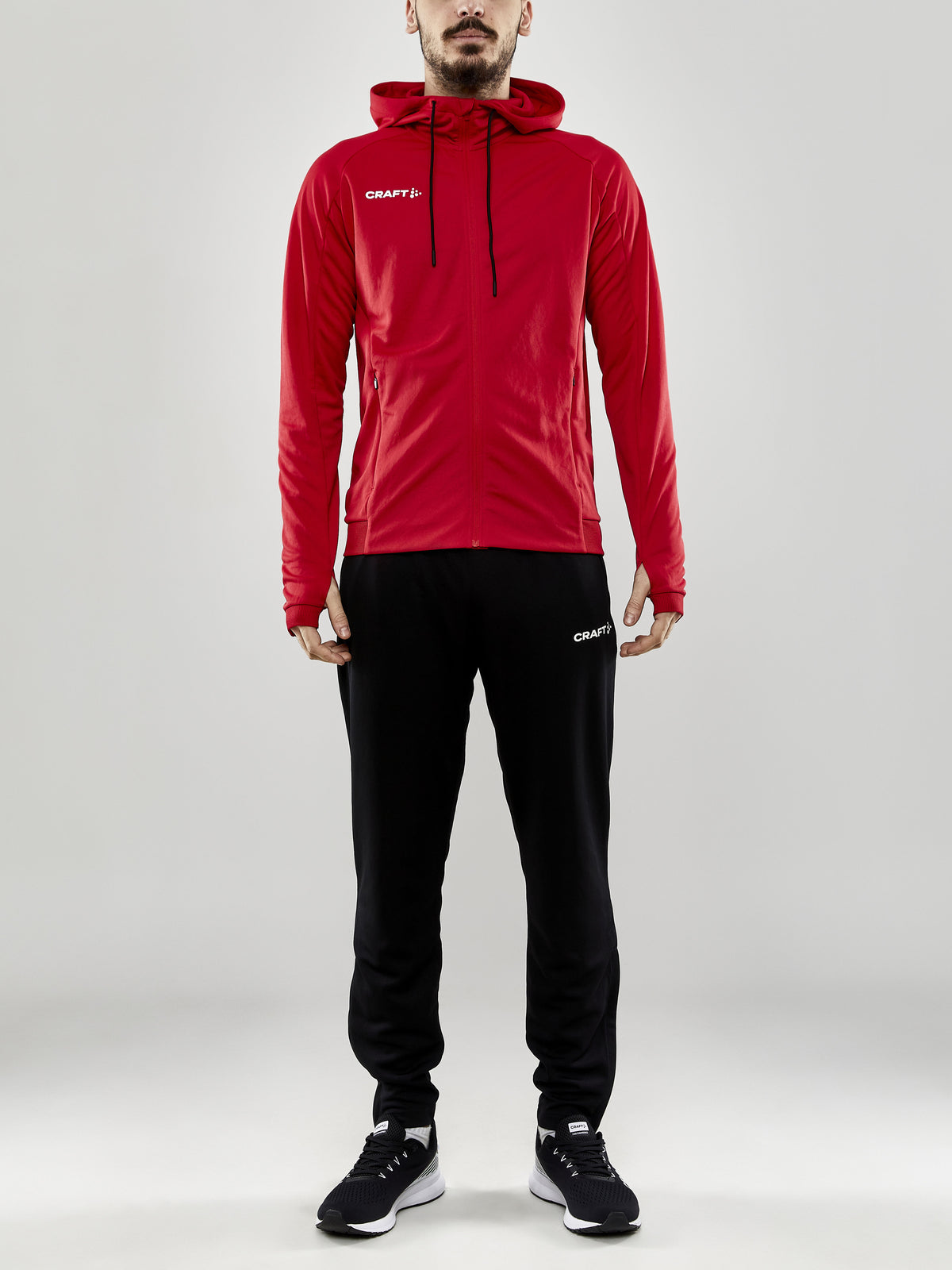 Craft Evolve Hood Jacket Herren in Rot, Detailansicht