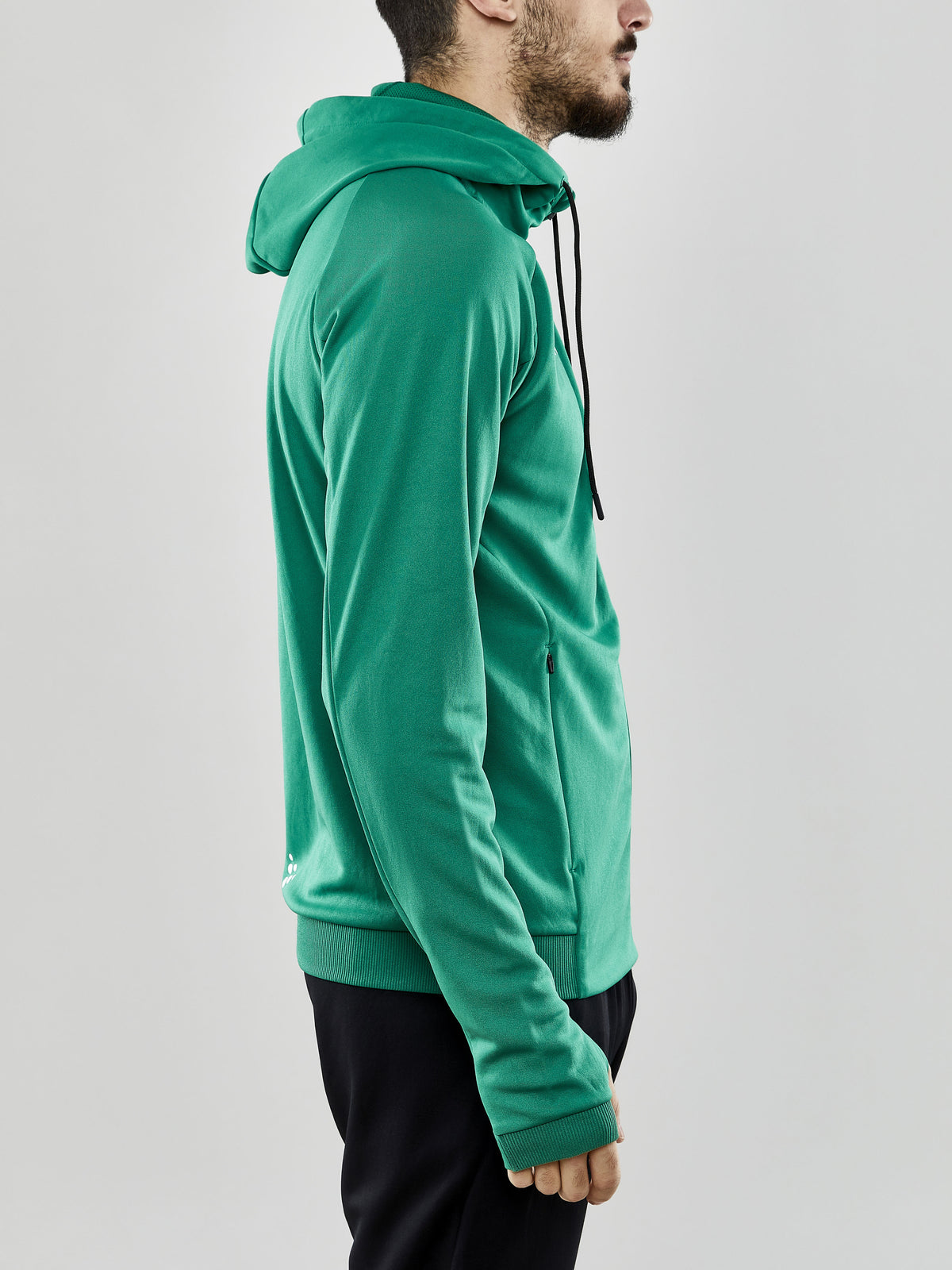 Craft Evolve Hood Jacket Herren in Grün, Detailansicht