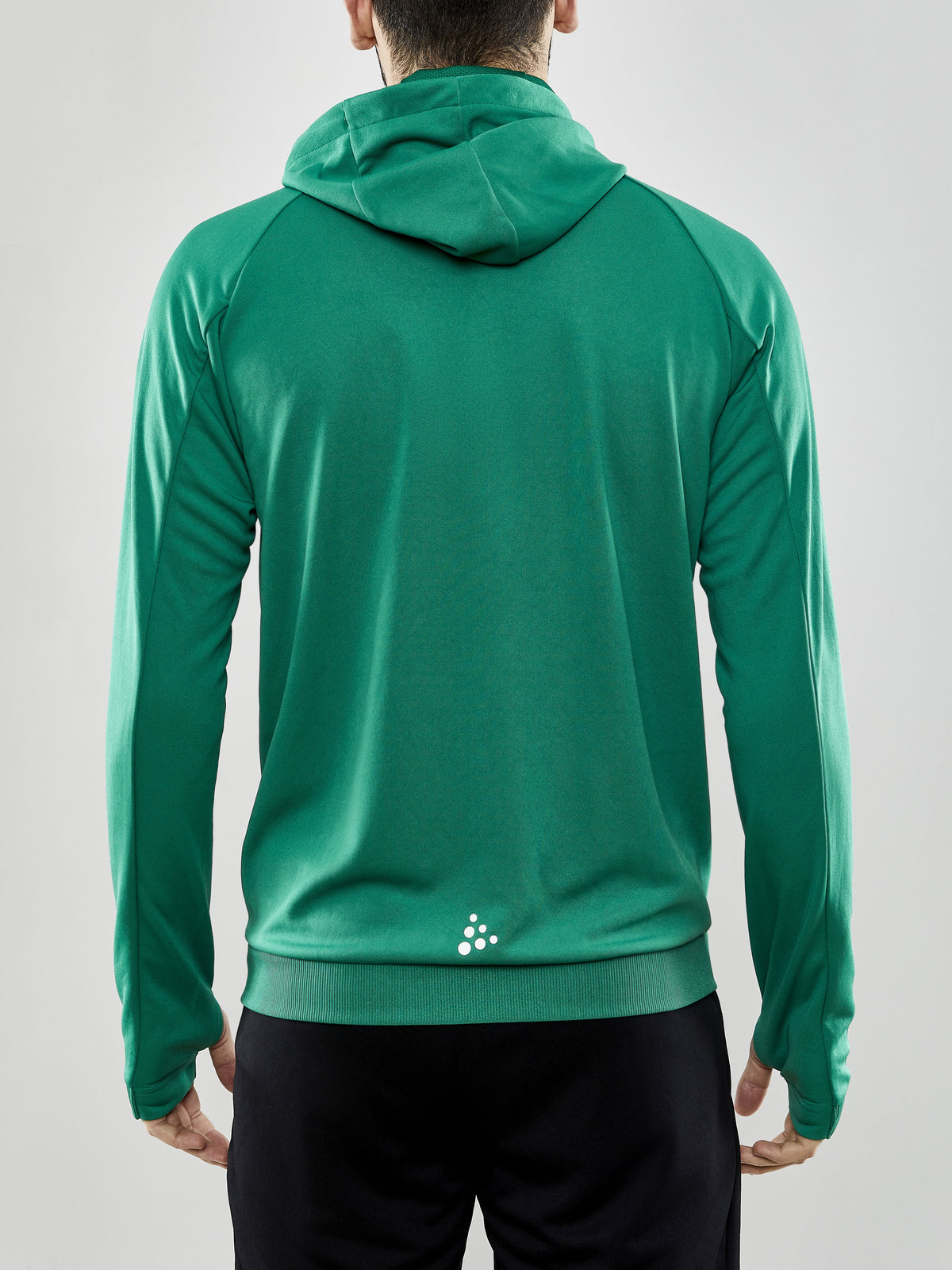 Craft Evolve Hood Jacket Herren in Grün, Detailansicht