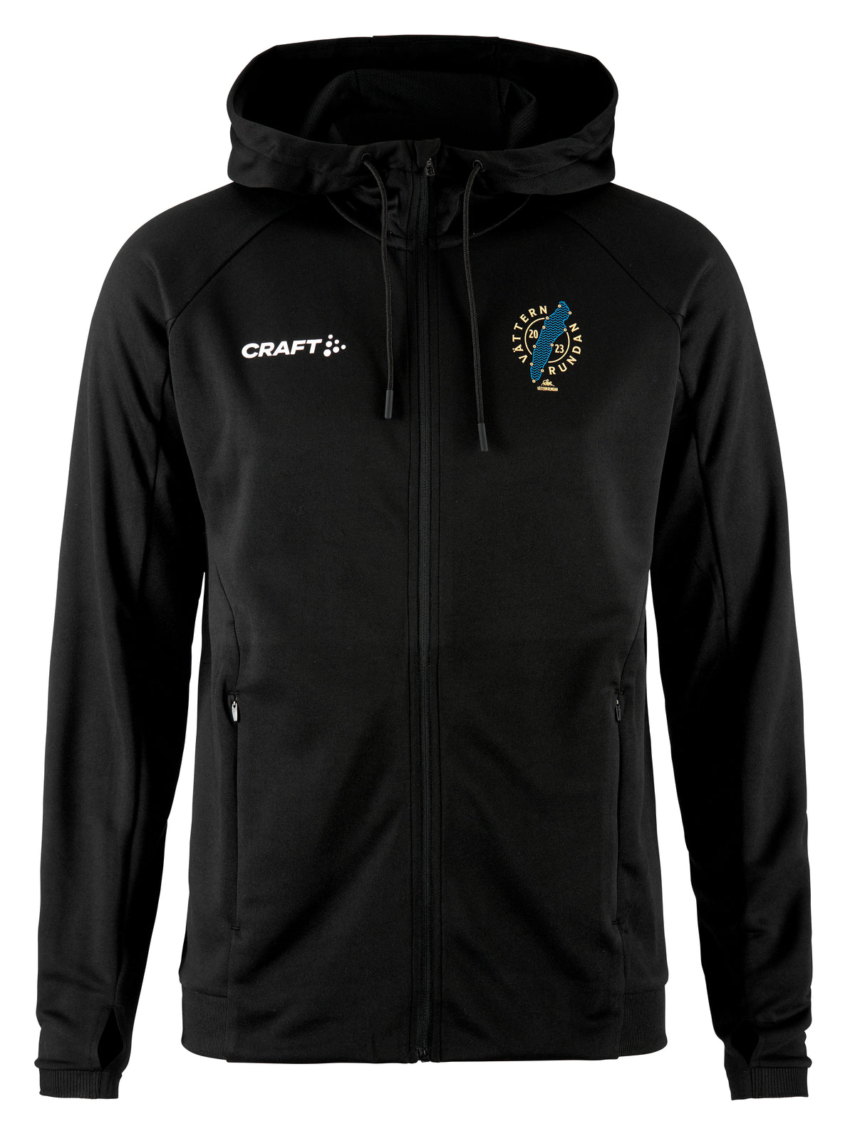 Craft Evolve Hood Jacket Herren in Schwarz, Detailansicht
