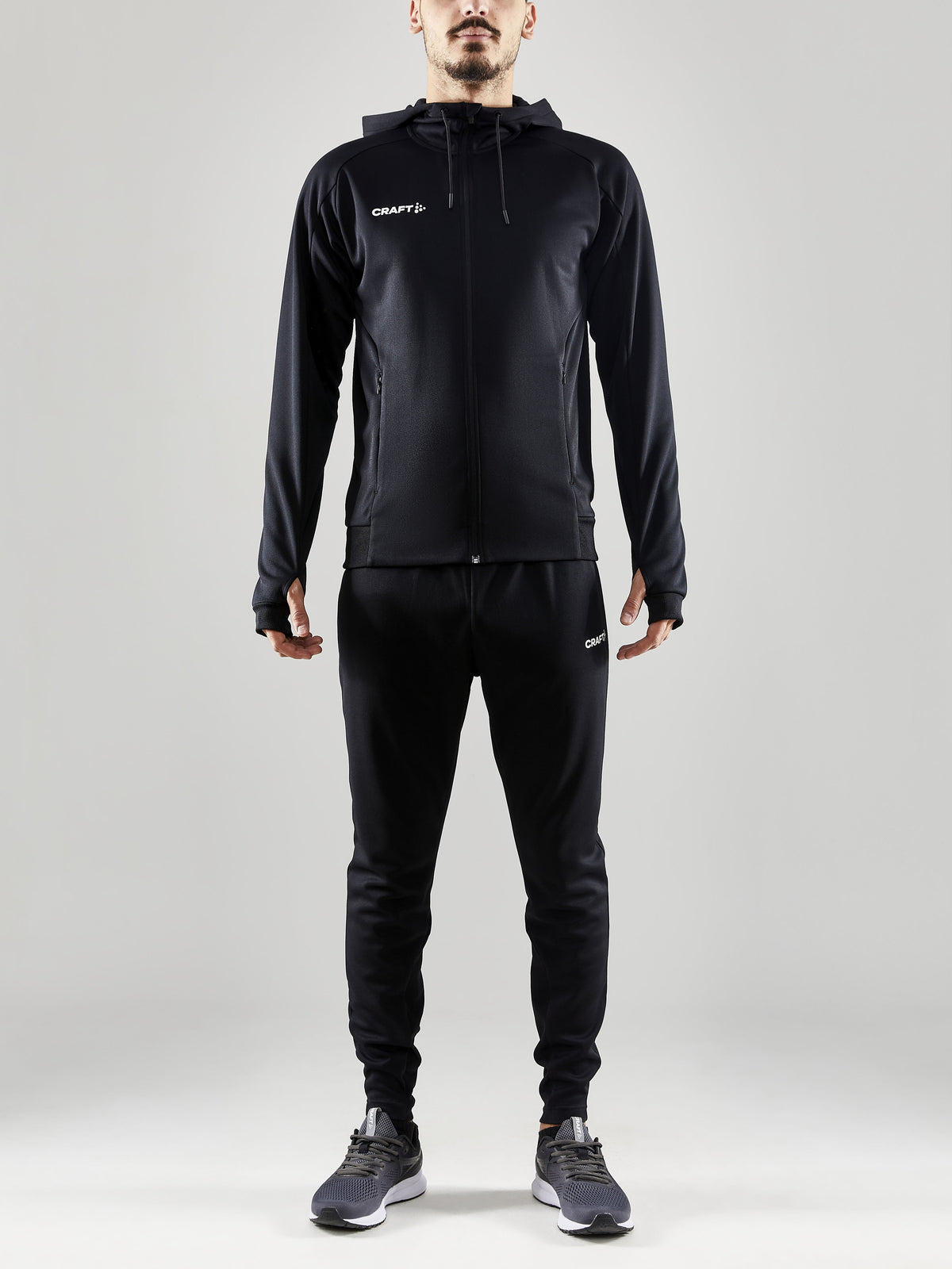 Craft Evolve Hood Jacket Herren in Schwarz, Detailansicht