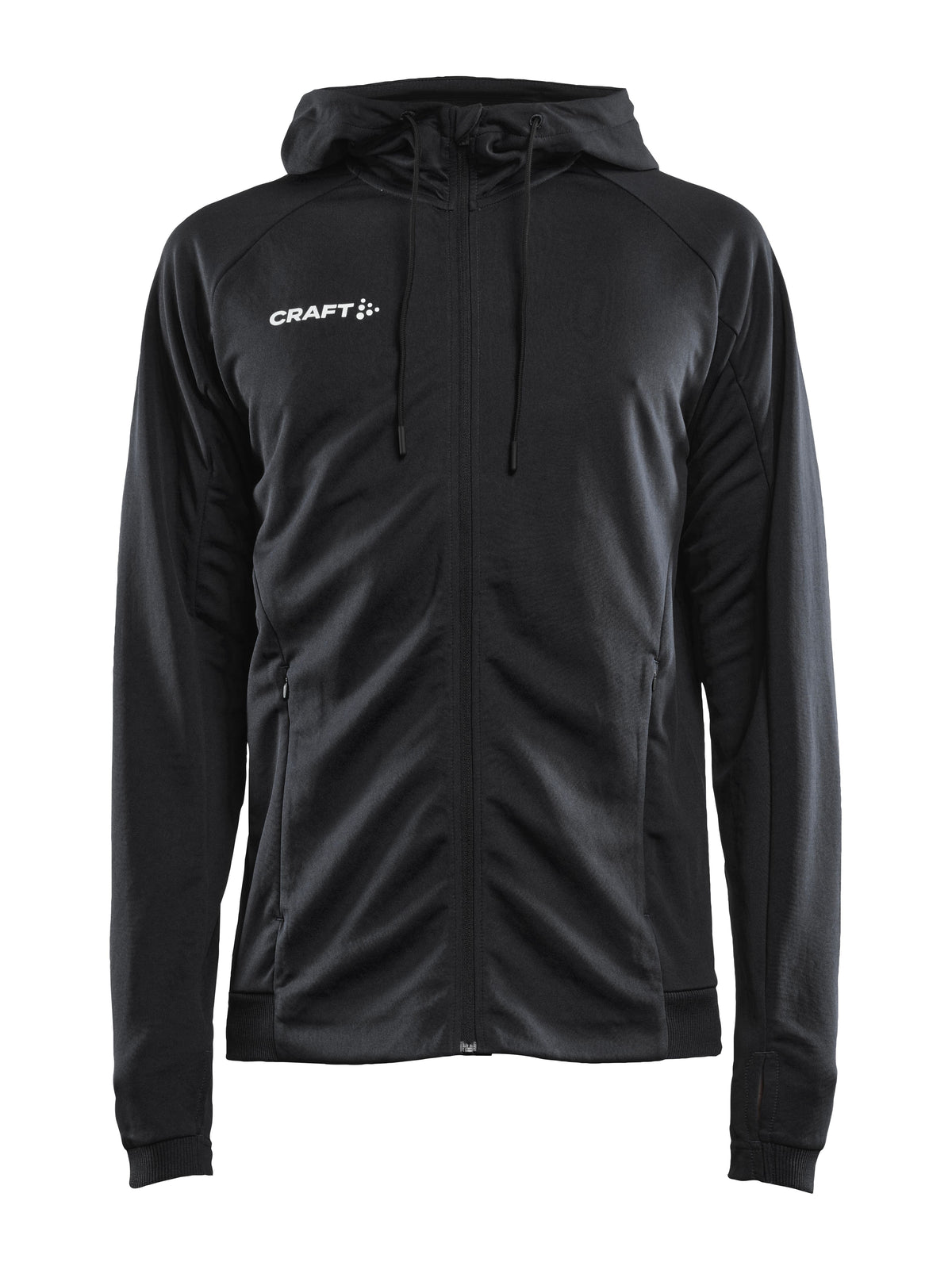 Craft Evolve Hood Jacket Herren in Schwarz, Vorderansicht