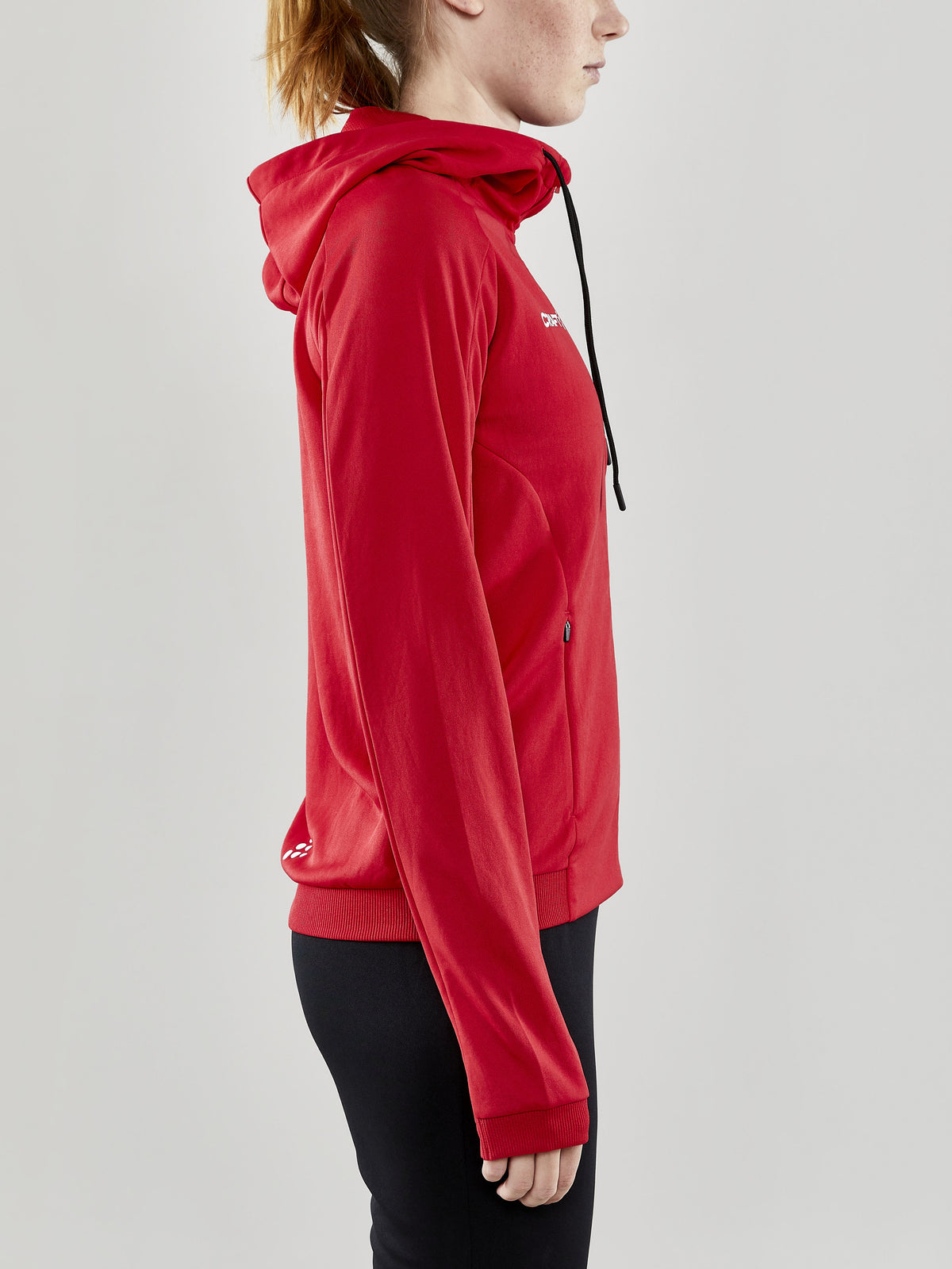 Craft Evolve Hood Jacket Damen in Rot, Detailansicht