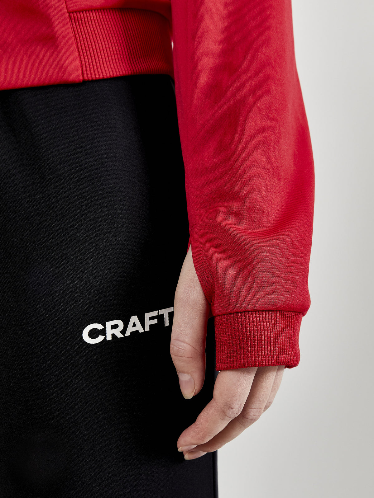 Craft Evolve Hood Jacket Damen in Rot, Detailansicht