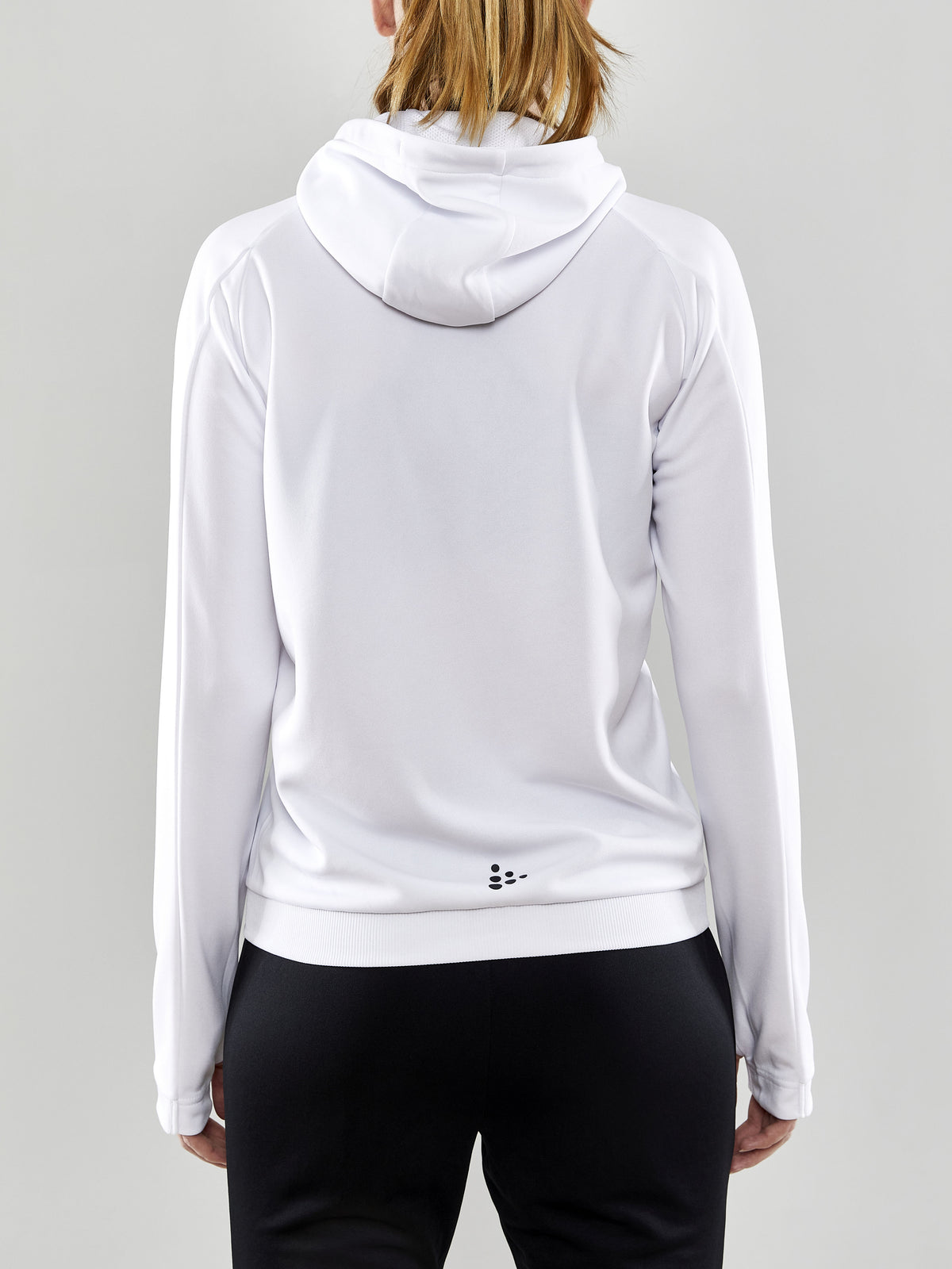 Craft Evolve Hood Jacket Damen in Weiss, Detailansicht
