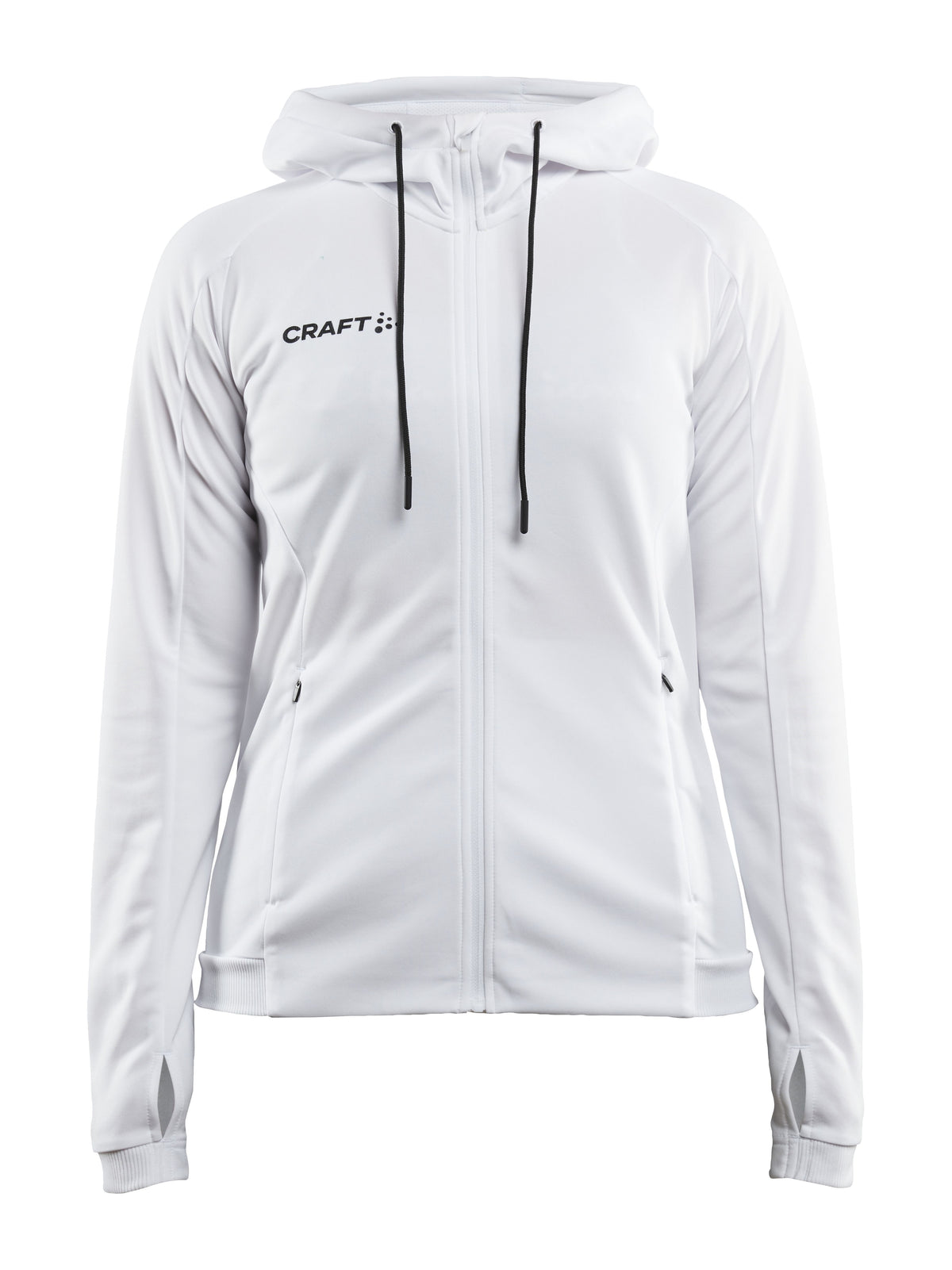 Craft Evolve Hood Jacket Damen in Weiss, Vorderansicht