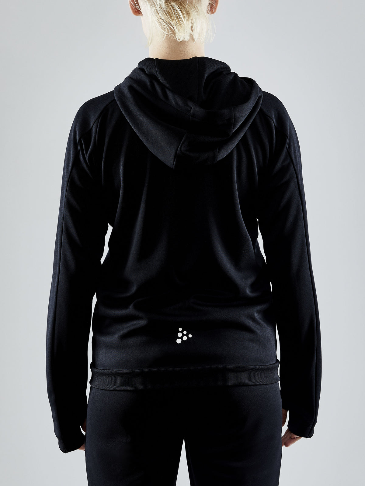 Craft Evolve Hood Jacket Damen in Schwarz, Detailansicht