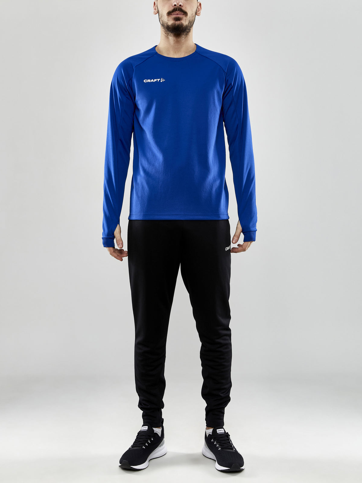 Craft Evolve Crew Neck Herren in Kobaltblau, Detailansicht