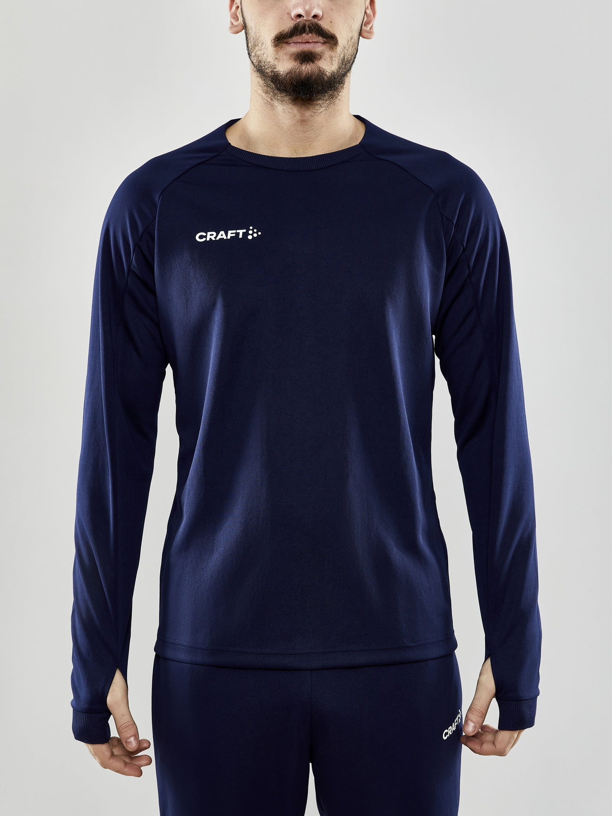 Craft Evolve Crew Neck Herren in Navy, Detailansicht