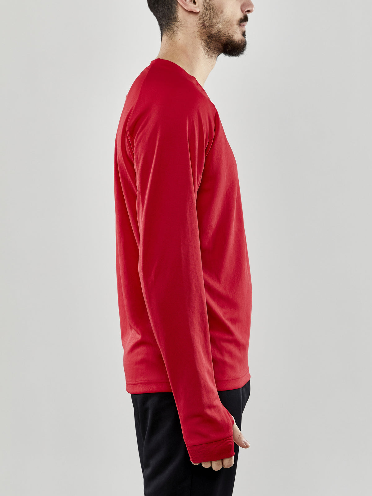 Craft Evolve Crew Neck Herren in Rot, Detailansicht
