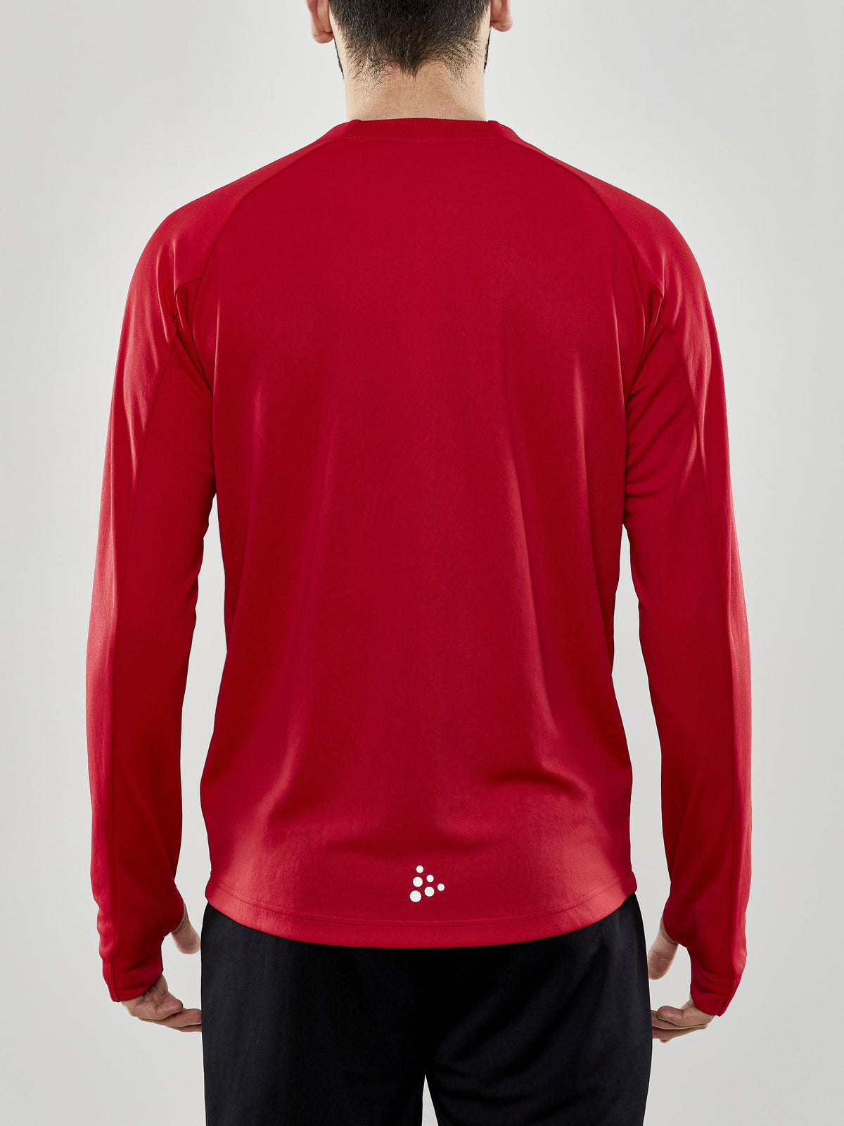 Craft Evolve Crew Neck Herren in Rot, Detailansicht